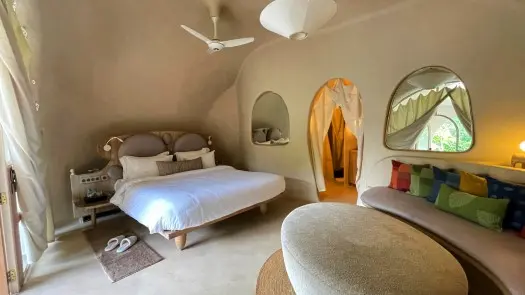 aaram-guha Aaram Guha suite at Swastik Sukh Vihar, wellness retreat near Mumbai, holistic healing in best wellness resorts India.