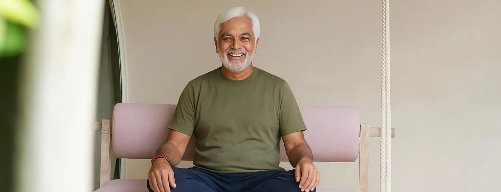 Graceful Ageing Retreat in Pune Older and Younger Man, Senior Wellness, Ayurvedic Care, Fitness, Rejuvenation