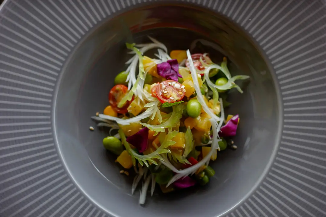 Mindful Eating Colorful dish at Swastik Wellness, highlighting portion control and conscious consumption for holistic health.