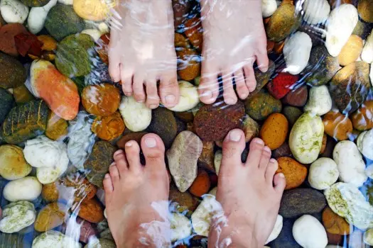 anant-mandal Anant Mandal reflexology path at Swastik Utsav Vihar Pune foot massage walk for wellness and health activities in retreat.