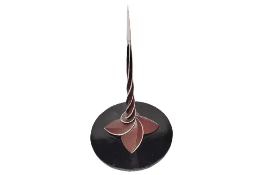untitled-design-1 Sushumna Sthambh sculpture at Swastik Utsav Vihar Pune symbolizing energy points in a wellness retreat setting.