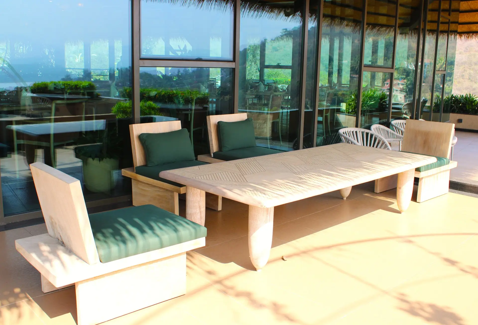 Convivial Table at Swastik outdoor family dining that fosters connections, mindful eating, and enhances body.