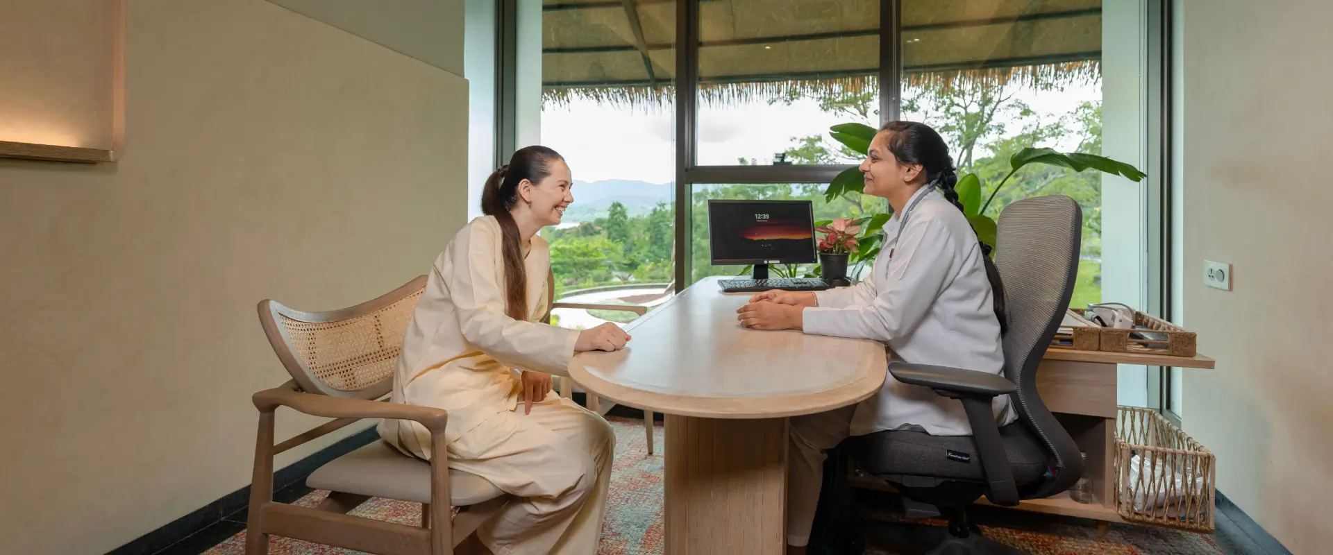 Personalised PCOS Consultation — Swastik Wellbeing Woman in a personalised consultation with a Swastik Wellbeing physician